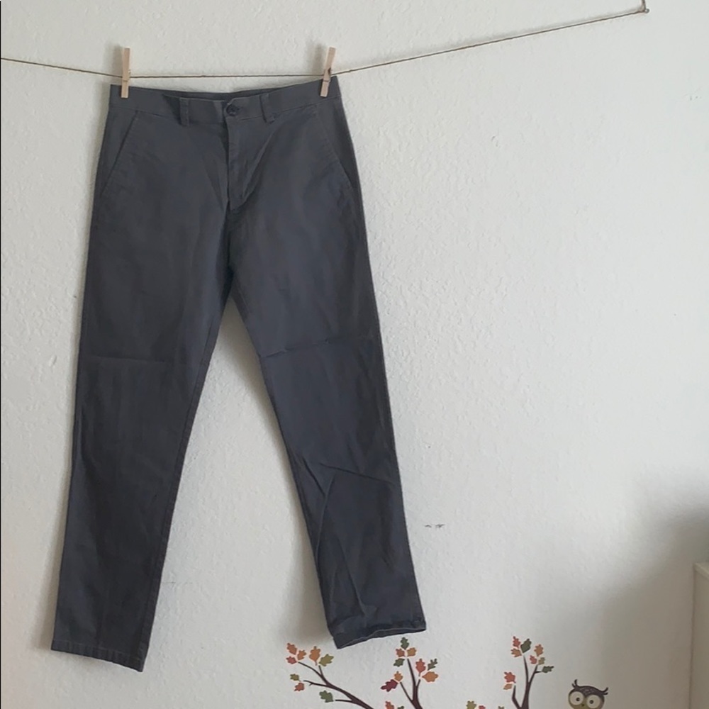 Haggar H26 Trademark Brand Mens Gray Business Casual Pants Size 32x32 331